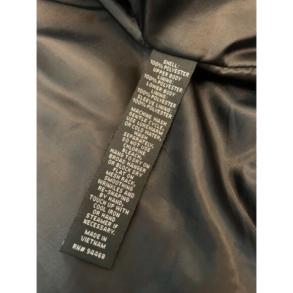 Alfani Jacket Mens L Harrington Rain Lined Black Zip Preppy Bomber Pockets - Picture 10 of 11